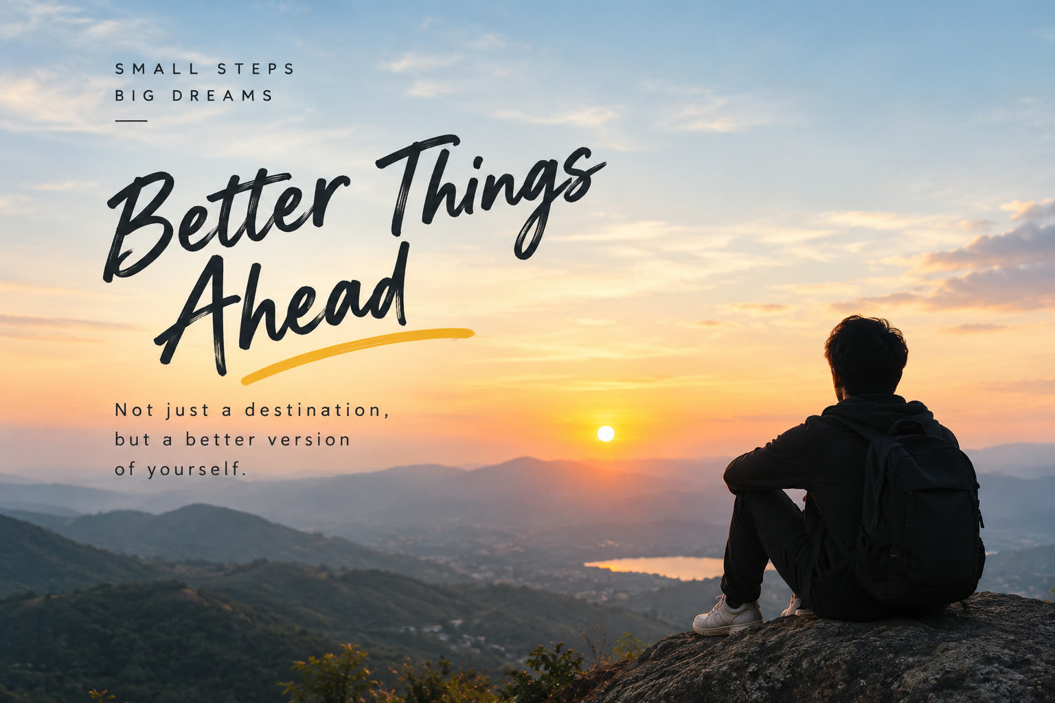 Sunrise quote poster (original)